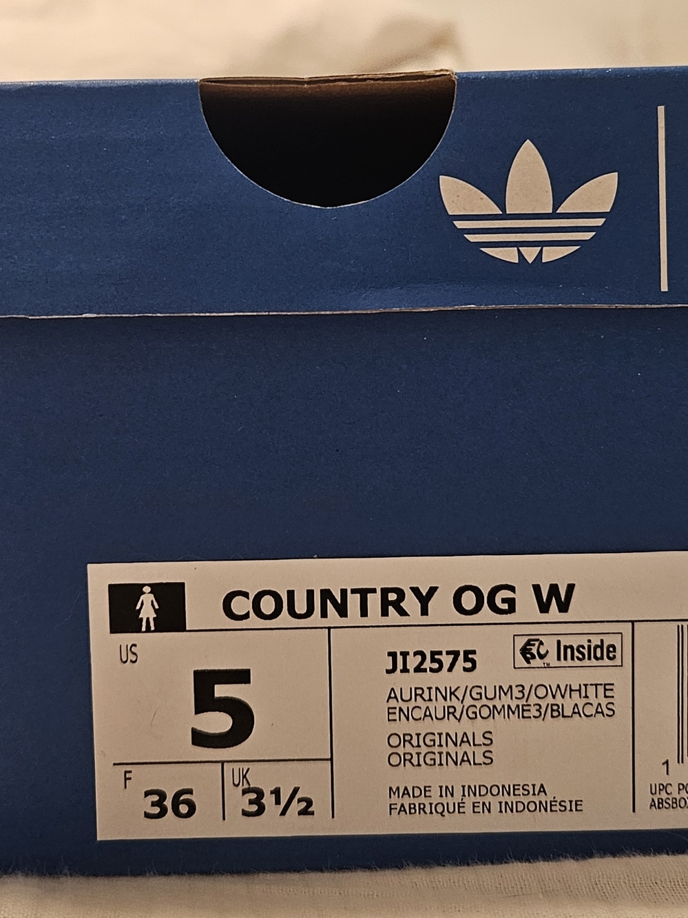 Adidas Blue Liberty Of London Floral Country OG W Sneakers
